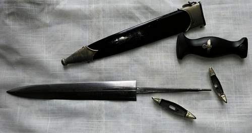 Strange SS DAGGERS BY HAMMESFAHR WITH DEDICATION (GIFT DAGGERS)