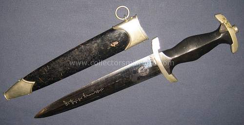 Brown scabbards on mm SS daggers?