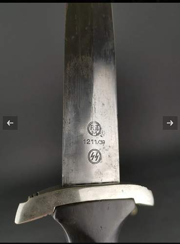 RZM 1211/39 SS Dagger . Fake or not ? I need your opinions