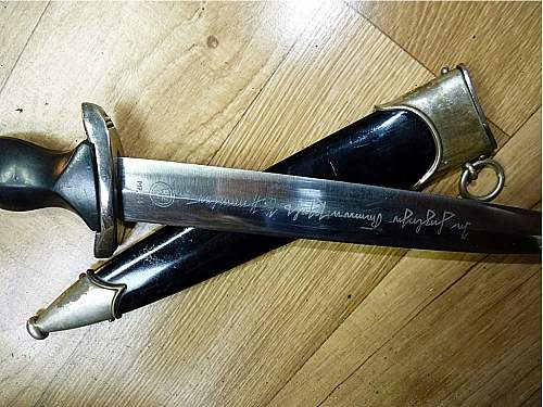 Himmler SS dagger with RZM Number