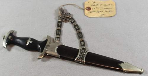 1936 type II chained dagger recent acquisition and question