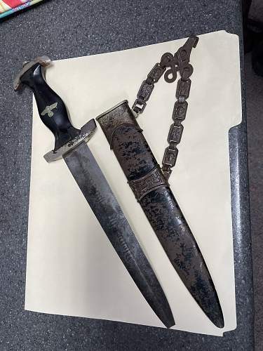 Chained SS dagger rough cond. barn find opinions