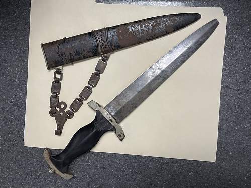 Chained SS dagger rough cond. barn find opinions