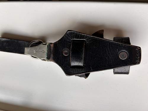A number on scabbard fitting