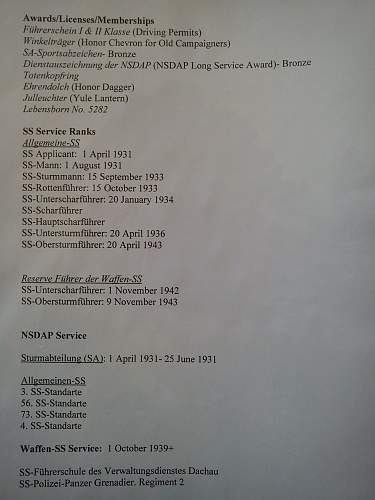 SS 1933 ground Rohm Ehrendolch to SS-Obersturmfuhrer Franz Ott