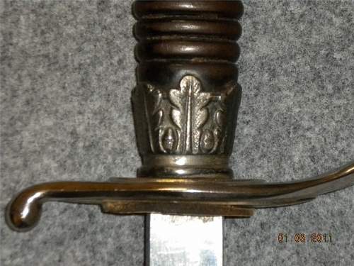 SS NCO Sword with scabbard and wool bag