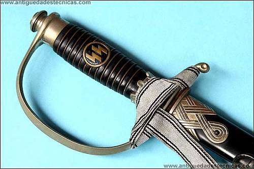 Special German SS sword located in Spain