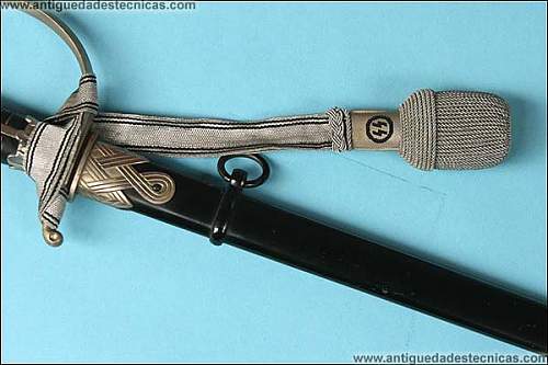 Special German SS sword located in Spain