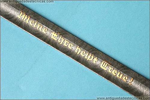 Special German SS sword located in Spain