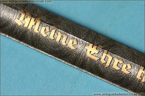 Special German SS sword located in Spain