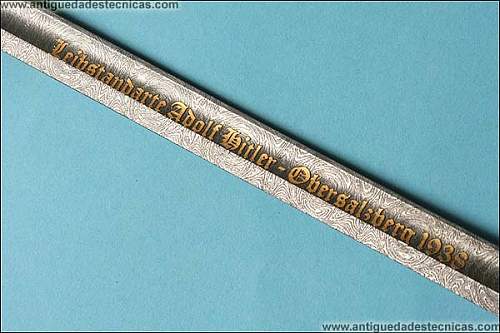 Special German SS sword located in Spain