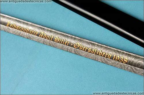 Special German SS sword located in Spain