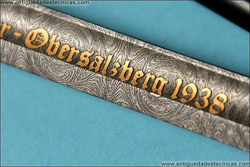 Special German SS sword located in Spain
