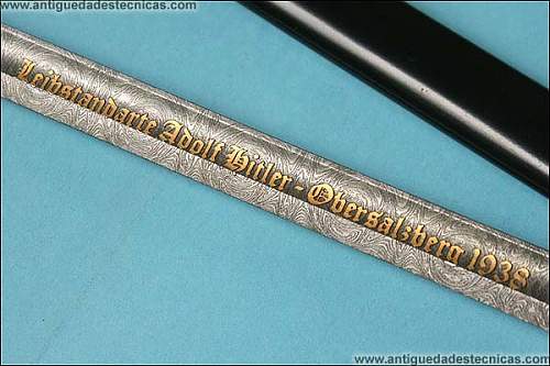 Special German SS sword located in Spain