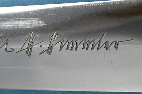 Himmler Inscription SS Dienst Dolch...a Stunning Mint Example.