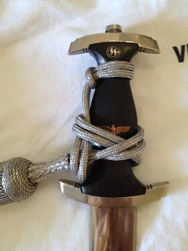 How to tie a proper portepee knot on a Chained SS Dagger