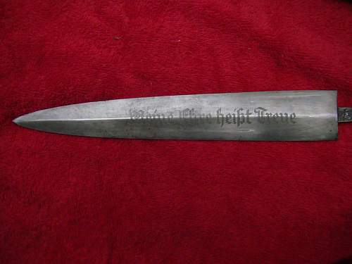 My SS dagger -  newbie questions