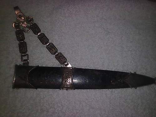 Broken SS Officers dagger