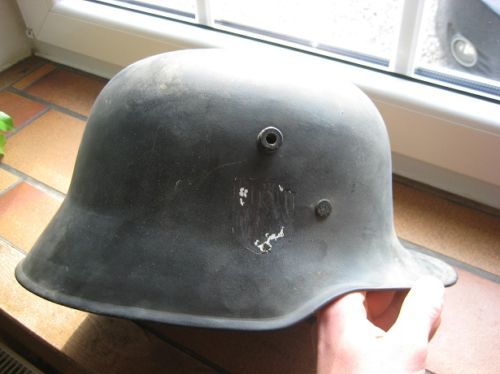 Rzm marking inside an ss helmet...