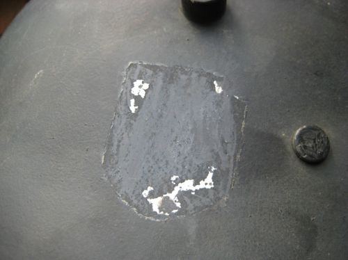 Rzm marking inside an ss helmet...