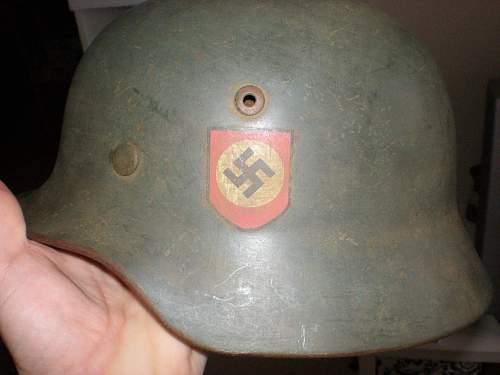 SS double decal Stahlhelm! I know