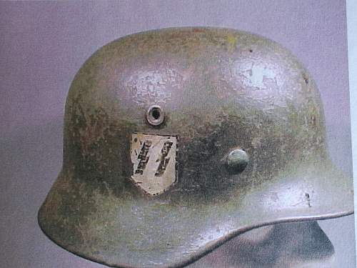 Waffen SS M40 Helmet.