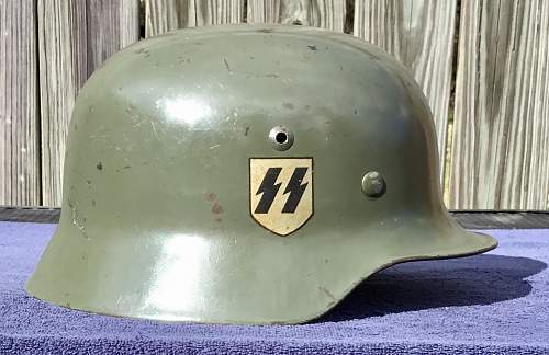 WSS M-35 double decal SS helmet