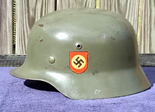 WSS M-35 double decal SS helmet