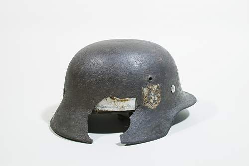 Scientific research of an alledged SS NORD helmet