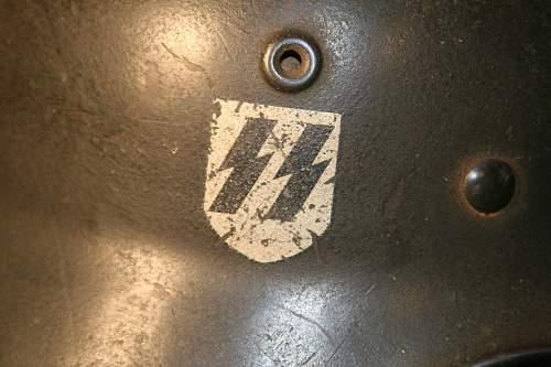 SS Helmet-The Helmet is real but is the SS decal real?