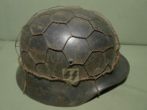 chicken wire SS helmet