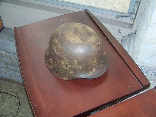 D-day camo SS helmet