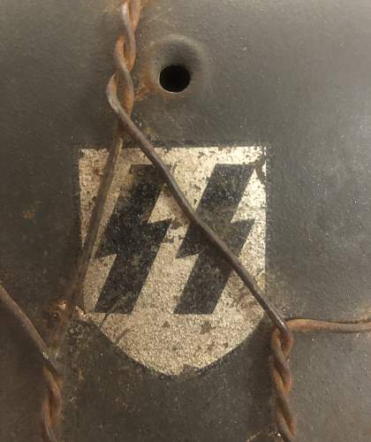 M42 ET 64  SS Helmet w/Chicken Wire