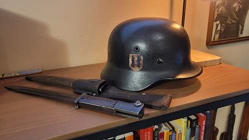 WW2 Croatian SS Helmet I just found