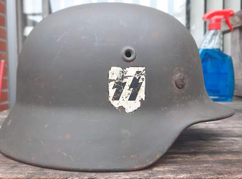 Not bullet proof M35 SS helmet : authentic ?