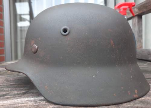 Not bullet proof M35 SS helmet : authentic ?