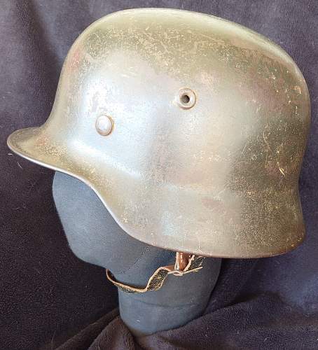 SS ET mod 40 HELMET AND A LATERAL PLANE TREE HELMET COVER