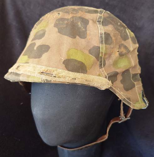 SS ET mod 40 HELMET AND A LATERAL PLANE TREE HELMET COVER