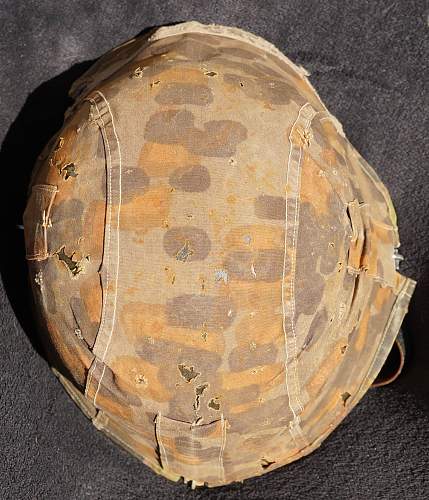 SS ET mod 40 HELMET AND A LATERAL PLANE TREE HELMET COVER