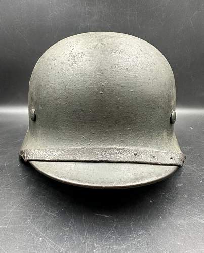 SS single decal helmet.