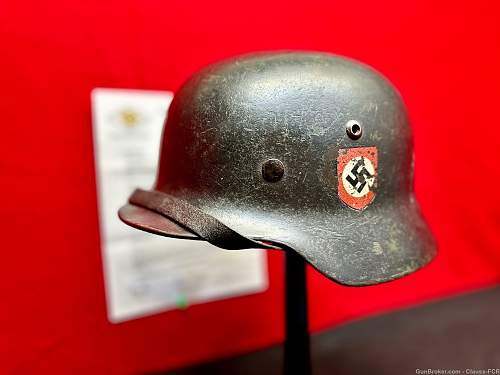 1935 WAFFEN SS &quot;DOUBLE DECAL&quot; M 35 Helmet!