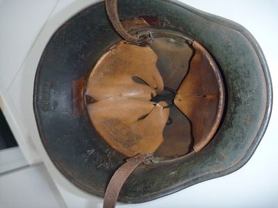 Early SS-helmet with double runic shield