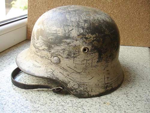 SS Steelhelmet white camo with story