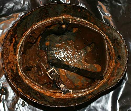 SS Steel helmets found in the bunker