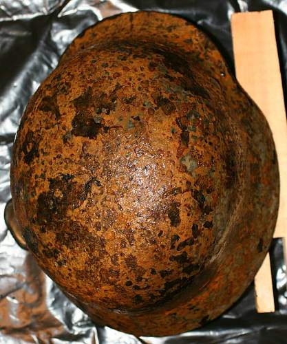 SS Steel helmets found in the bunker