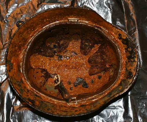 SS Steel helmets found in the bunker