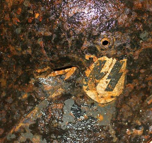 SS Steel helmets found in the bunker