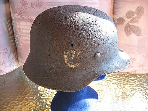 Original Waffen SS M40 helmet