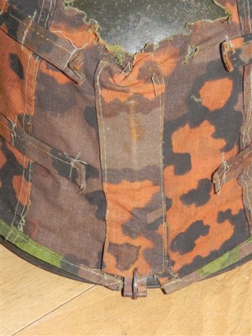 Waffen SS oak leaf helmet cover