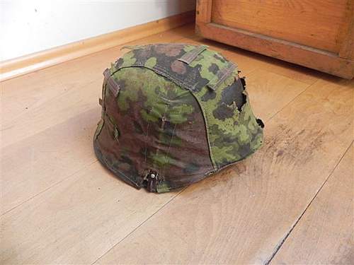 Waffen SS oak leaf helmet cover